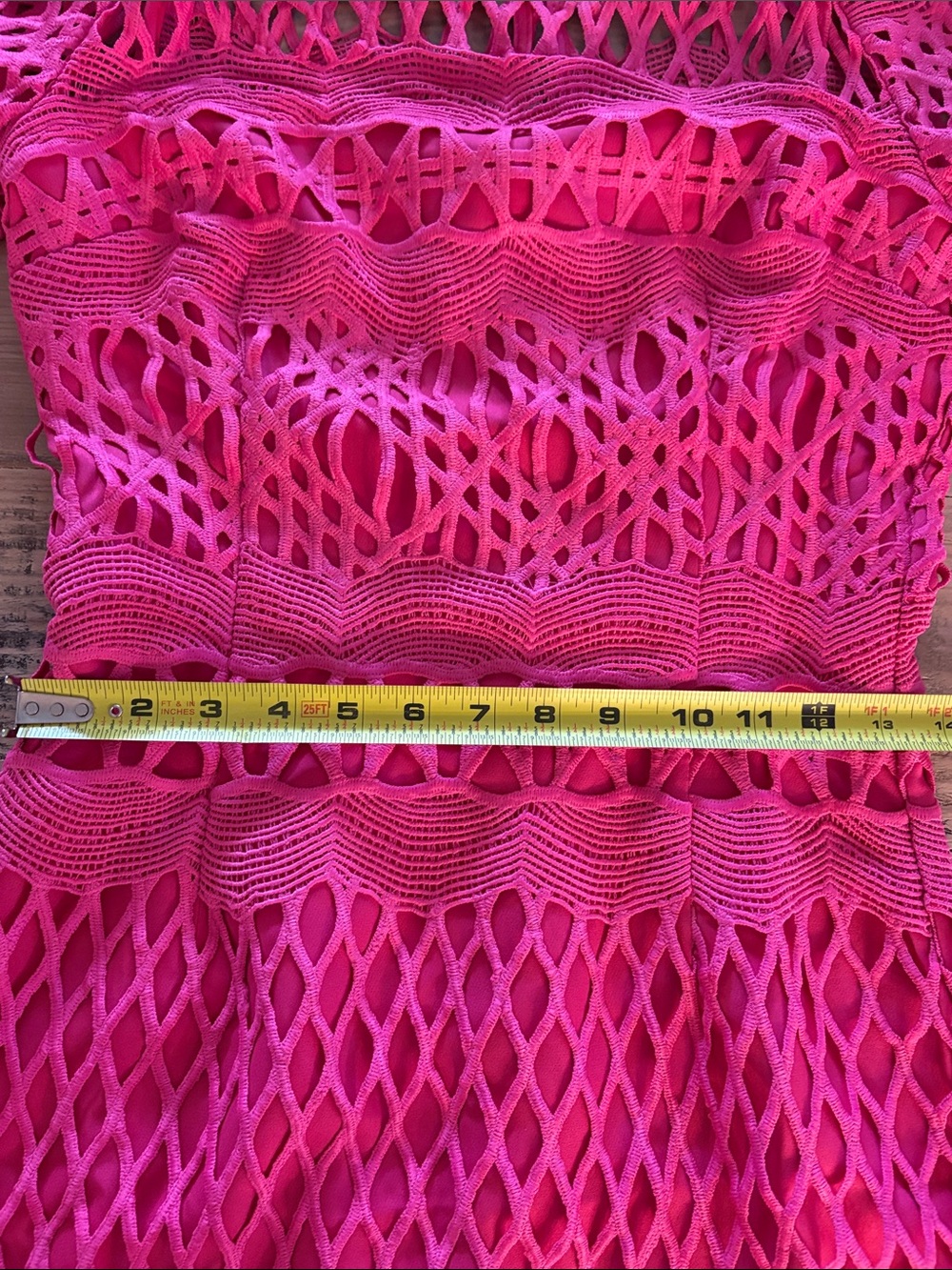 Fuchsia Long Sleeve Mini Dress - Picture 6 of 6